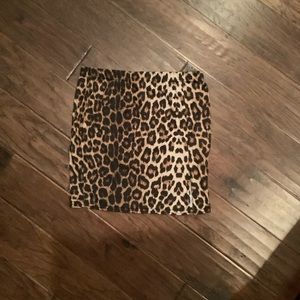 Cheetah print mini skirt